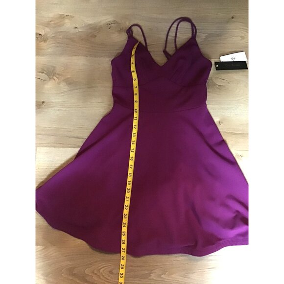 CITY STUDIO -WOMEN'S AJUSTABLE SPAGUETTI STRAPED V-NECK DRESS SIZE 1-NWT - Picture 8 of 8